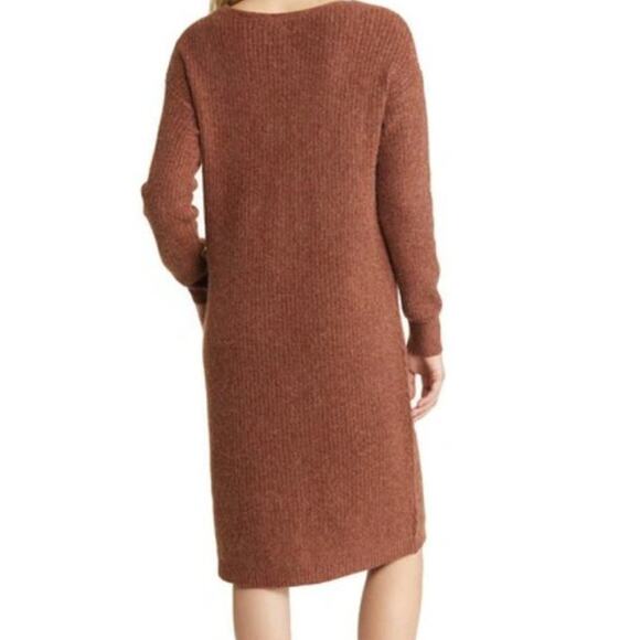 New ~ CASLON ~ Directional V-neck Long Sleeve Sweater Dress FALL - Picture 4 of 9